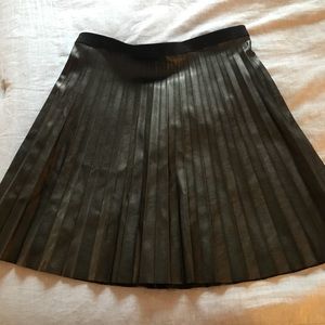 J. Crew Factory Faux-leather Mini Skirt